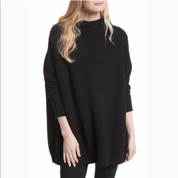 Free People Sweaters - Free People Black Ottoman Tunic XS